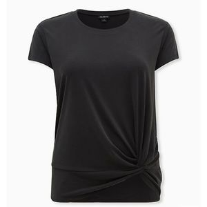 NWT Torrid Black Cupro Knot TShirt